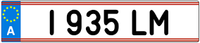 Trailer License Plate